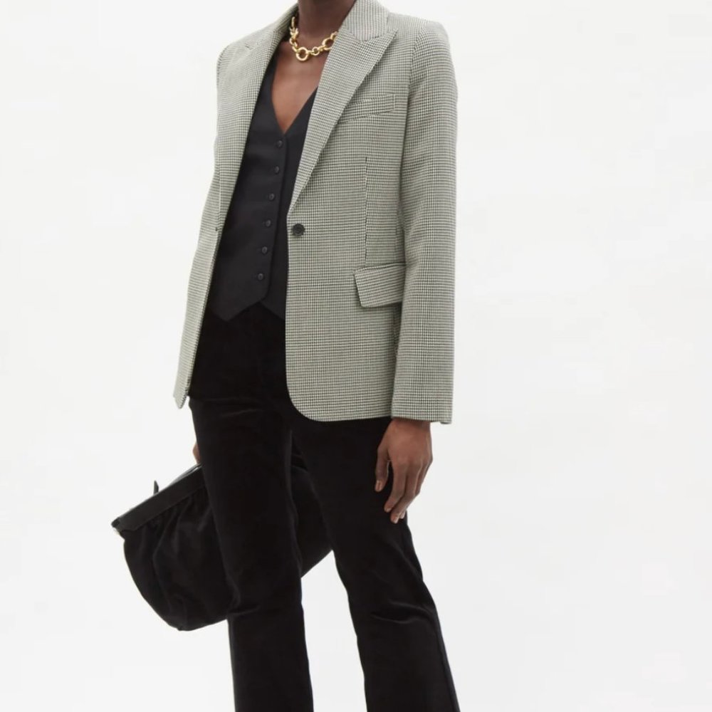 NWOT Nili Lotan Houndstooth Blazer, Sz 0